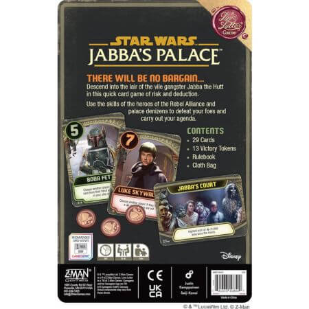 Star Wars Jabba's Palace: A Love Letter Game - ALPYN Toys and Games