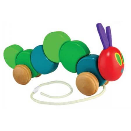 Very Hungry Caterpillar Wooden Pull Along - ALPYN Toys and Games