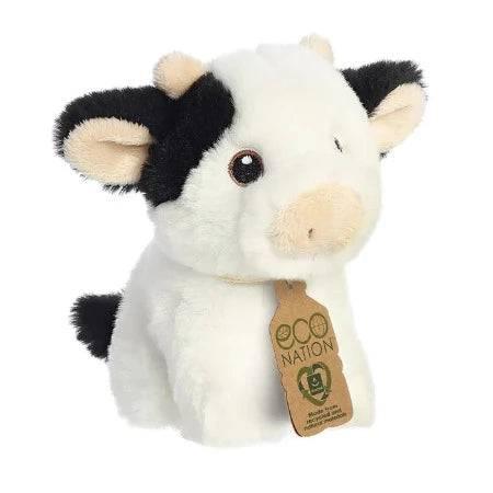 Eco Nation Mini Cow Soft Toy - ALPYN Toys and Games