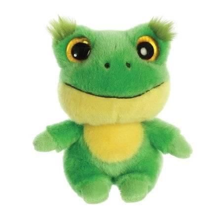 Plush Frog Toy close-up showcasing fabric texture