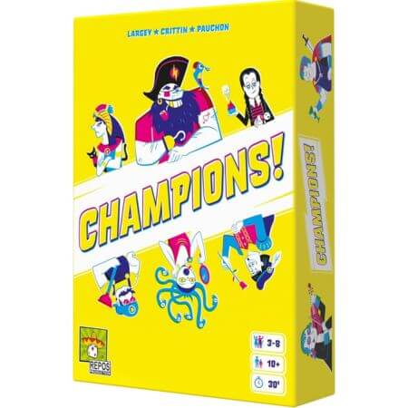 Champions! | Board Game | Ages 10+ | 3-8 Players - ALPYN Toys and Games