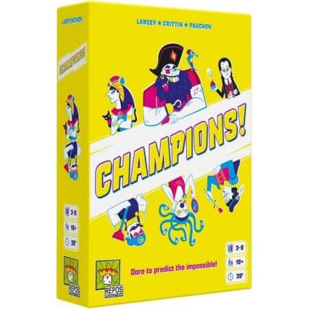 Champions! | Board Game | Ages 10+ | 3-8 Players - ALPYN Toys and Games