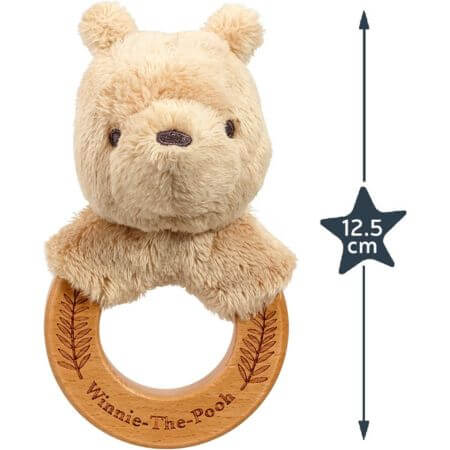 Disney Classic Pooh Always and Forever wooden ring rattle - ALPYN Toys and Games