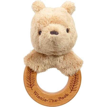 Disney Classic Pooh Always and Forever wooden ring rattle - ALPYN Toys and Games