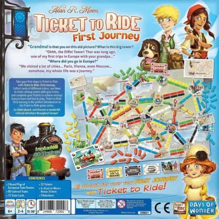 Ticket To Ride: First Journey (Europe) - ALPYN Toys and Games