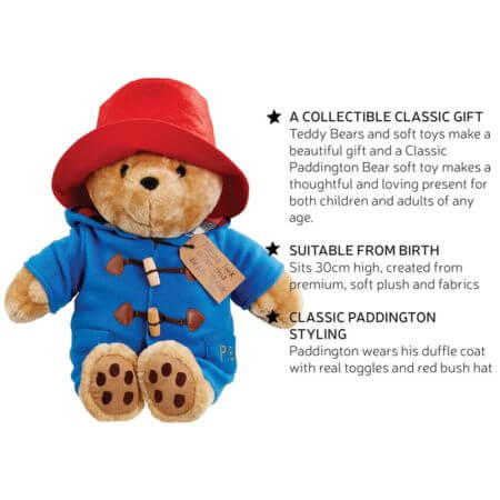 Large Cuddly Classic Paddington Bear - ALPYN Toys and Games