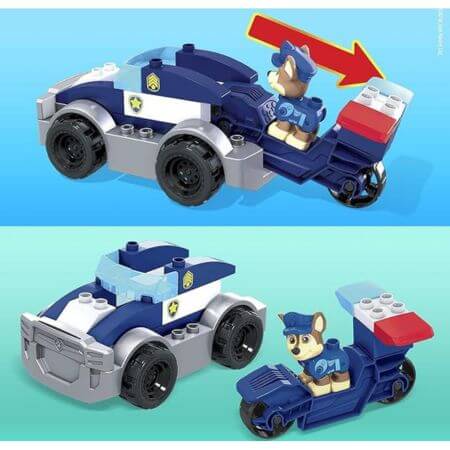 Mega Bloks PAW Patrol Chase's City Police Cruiser - ALPYN Toys and Games