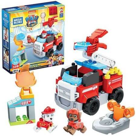 Mega Bloks PAW Patrol Marshall's City Fire Rescue - ALPYN Toys and Games