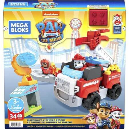 Mega Bloks PAW Patrol Marshall's City Fire Rescue - ALPYN Toys and Games