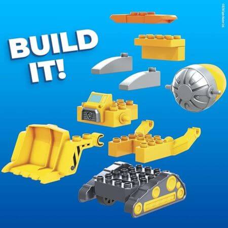 Mega Bloks Paw Patrol Rubble's City Construction Truck - ALPYN Toys and Games