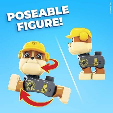 Mega Bloks Paw Patrol Rubble's City Construction Truck - ALPYN Toys and Games