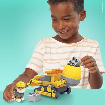 Mega Bloks Paw Patrol Rubble's City Construction Truck - ALPYN Toys and Games