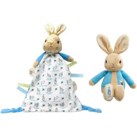 Peter Rabbit Rattle & Comfort Blanket Gift Set - ALPYN Toys and Games