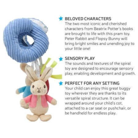 Peter Rabbit & Flopsy Bunny Activity Spiral - ALPYN Toys and Games