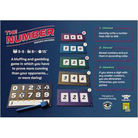 The Number | Card Game | Ages 8+ | 3-5 Players - ALPYN Toys and Games