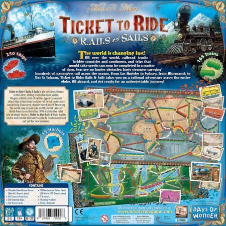 Ticket To Ride: Rails & Sails - ALPYN Toys and Games