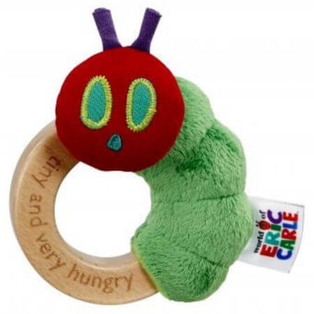 Tiny & Very Hungry Caterpillar Ring Rattle - ALPYN Toys and Games