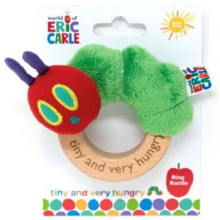 Tiny & Very Hungry Caterpillar Ring Rattle - ALPYN Toys and Games