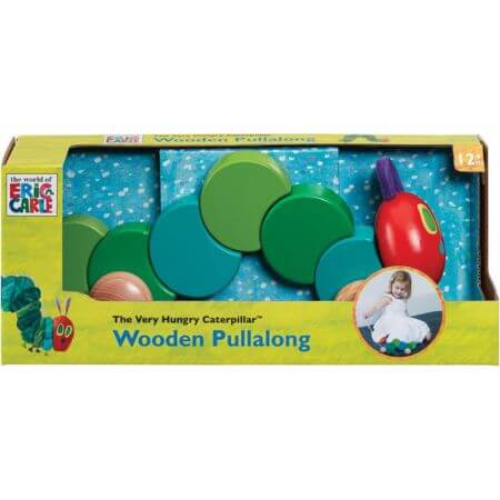 Very Hungry Caterpillar Wooden Pull Along - ALPYN Toys and Games