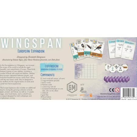 Wingspan European Expansion | Board Game | Ages 14+ | 1-5 Players - ALPYN Toys and Games