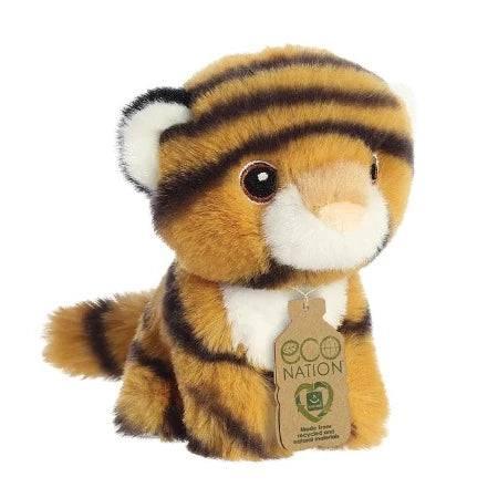 Eco Nation Mini Tiger Soft Toy - ALPYN Toys and Games