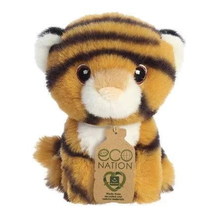 Eco Nation Mini Tiger Soft Toy - ALPYN Toys and Games